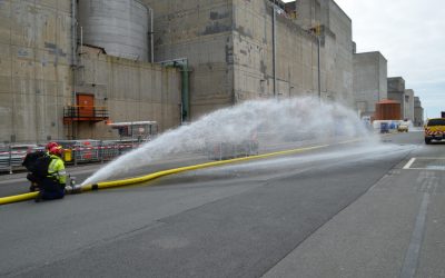 Exercice de sécurité pour la FARN à la centrale de Gravelines