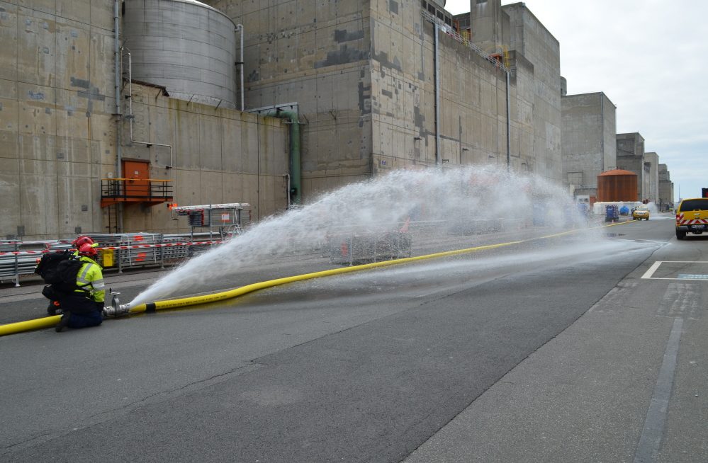 Exercice de sécurité pour la FARN à la centrale de Gravelines