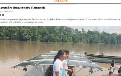 Et vogue la première pirogue solaire d’Amazonie