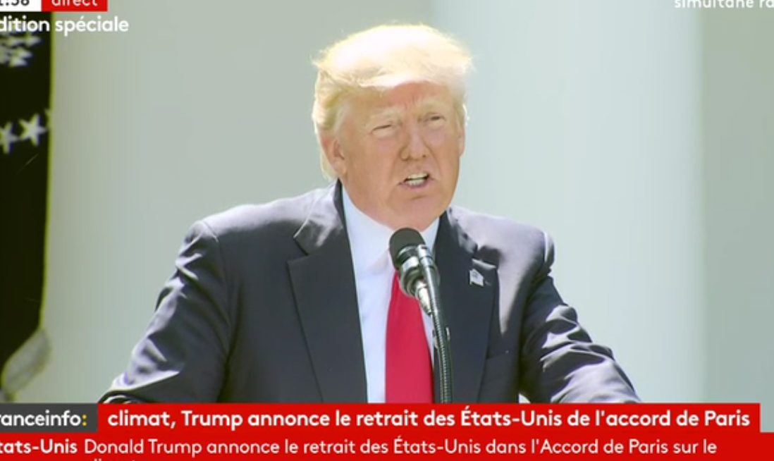 Accord de Paris : Trump privilégie les Etats-Unis et dit non au climat