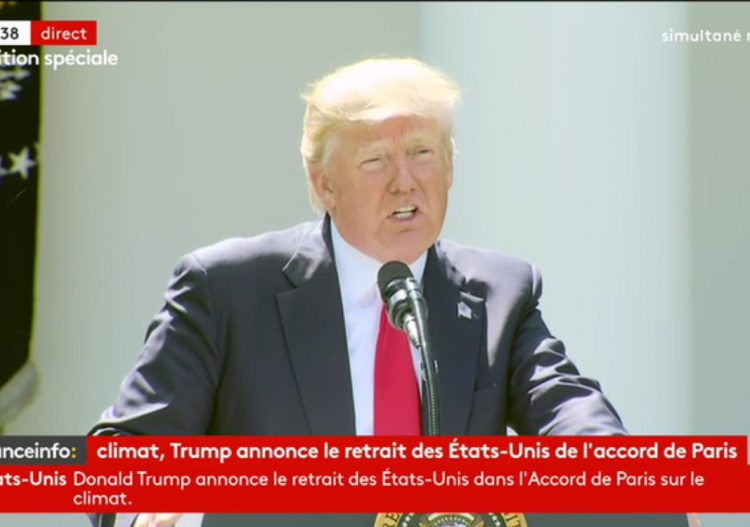 Accord de Paris : Trump privilégie les Etats-Unis et dit non au climat