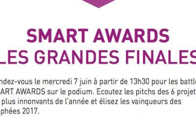 Et les Smart awards aux Smart énergies (7juin) sont…
