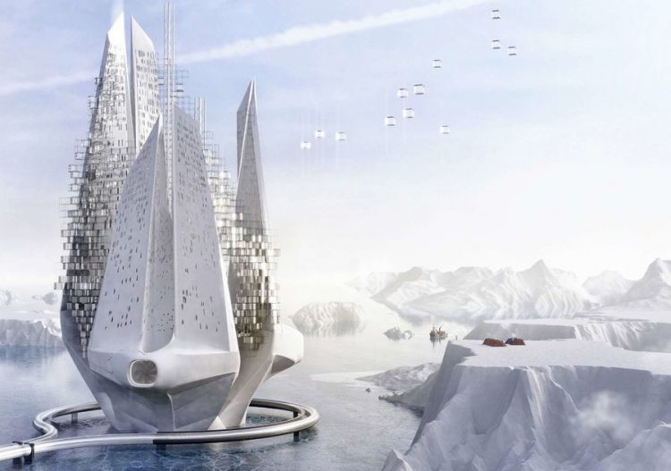 Un gratte ciel flottant, et pourquoi pas ?