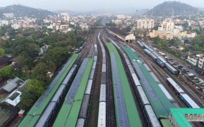 Inde : la gare de Guwahati fonctionne au solaire