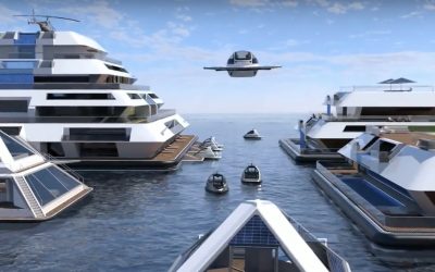 Une ville flottante inspirée des pyramides mayas