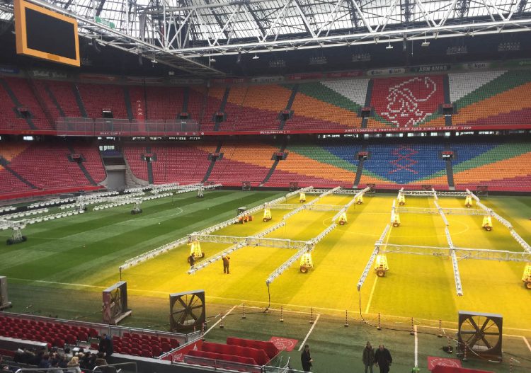 Le stade d&rsquo;Amsterdam transformé en gigantesque système de stockage d&rsquo;énergie