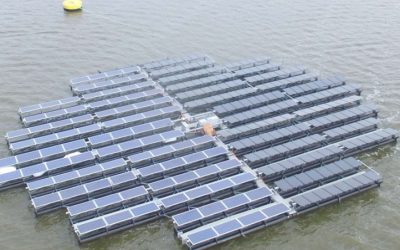 15 îles de panneaux solaires flottants construites aux Pays-Bas