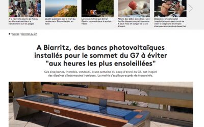 Des bancs un peu spéciaux à Biarritz