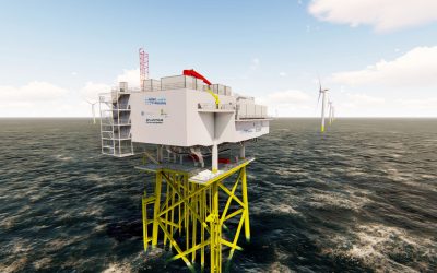 Parc éolien en mer de Saint-Nazaire : le centre névralgique prend forme