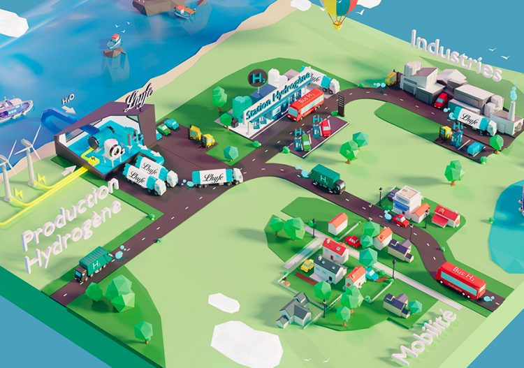 Première pierre du premier site européen de production industrielle d’hydrogène « vert »