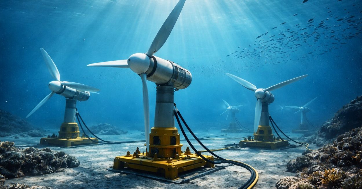 Hydrolien : la France accélère sur l’électricité produite par les courants marins